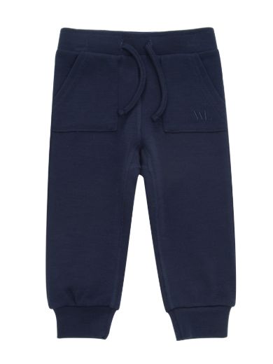 Bilde av WoolLand Høvringen pants baby boy Blue Ink
